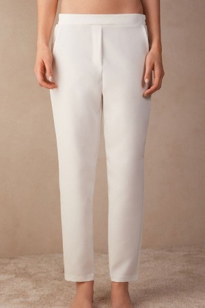 White Intimissimi Trousers with Pockets | CAXBR28092