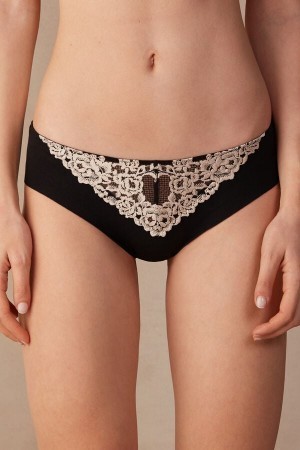 Multicolor Intimissimi Pretty Flowers Seamless Cotton Panties | CAZDE71855