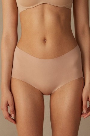 Natural Intimissimi Seamless Microfiber Hipster | YCAVQ34635