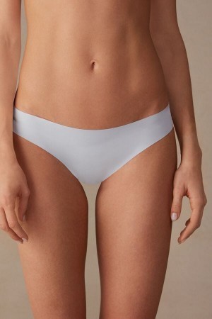 Blue Intimissimi Brazilian Panties in Seamless Ultra Light Microfiber | ACADF84698