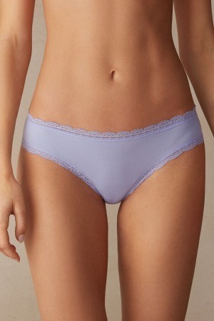 Violet Intimissimi Cotton and Lace Panties | FCAHY62365