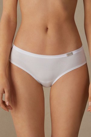 White Intimissimi Cozy Panties in Cotton | BCASO76503