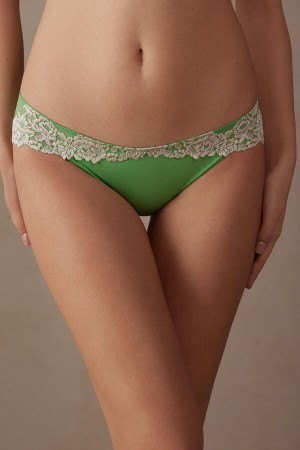 Green Intimissimi Pretty Flowers Panties | CAEAH43334