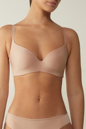 Natural Intimissimi Adele Triangle Bra in Ultralight Microfiber | QCAUV61818