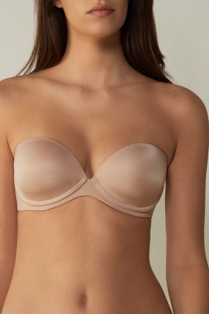 Natural Intimissimi Anna Bandeau Bra in Ultralight Microfiber | PCAQX65247