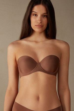 Natural Intimissimi Giada Microfiber Bandeau Bra | MCAHR66478