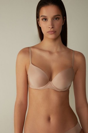 Natural Intimissimi Irina Microfiber Balconette Bra | CAQCS55554