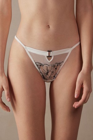 White Intimissimi Pure Joy String Thong | XCAGW29826