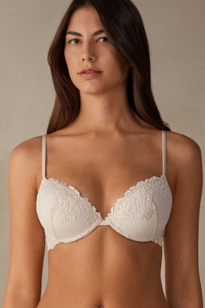 Natural Intimissimi Pretty Flowers Bellissima Push-up Bra | LCASX71107