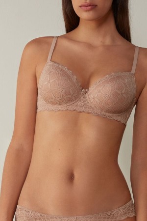 Natural Intimissimi Sofia Balconette Bra in Lace | QCAUV76217