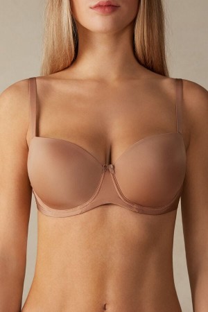 Natural Intimissimi Sofia Balconette Bra in Ultralight Microfiber | YCAVQ83793