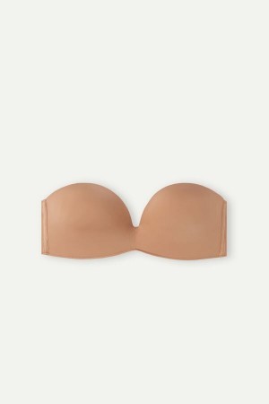 Natural Intimissimi Laura Bandeau Bra in Ultralight Microfiber | XCAGW51272