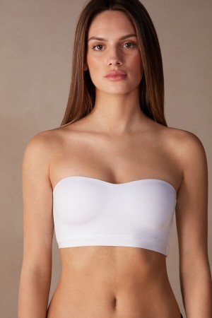 White Intimissimi Bra Top in Ultralight Microfiber | DCAVO76264