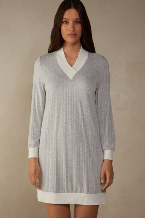 Pale Grey Intimissimi Timeless Heritage Night Shirt | ACAWC86102