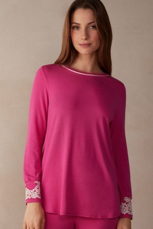 Pink Intimissimi Pretty Flowers Modal Top | ACAWC59200