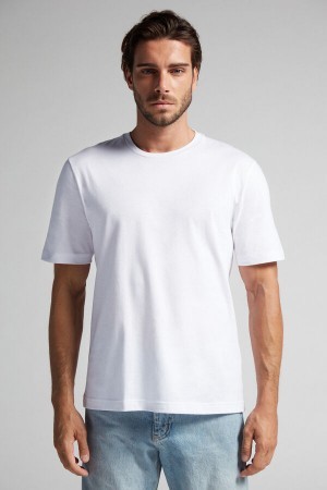 White Intimissimi T-shirt in Cotton Jersey | CAZDE14309