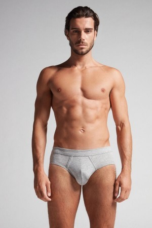 Grey Intimissimi Natural Fresh Supima® Cotton Briefs | CACIF76550