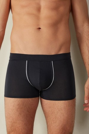 Blue Intimissimi Natural Fresh Supima® Cotton Boxers | CANZX85391