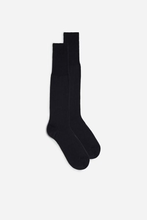 Grey Intimissimi Tall Sateen Egyptian Cotton Socks | CADFL59872