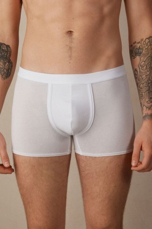 White Intimissimi Natural Fresh Supima® Cotton Boxers | DCAKV80557