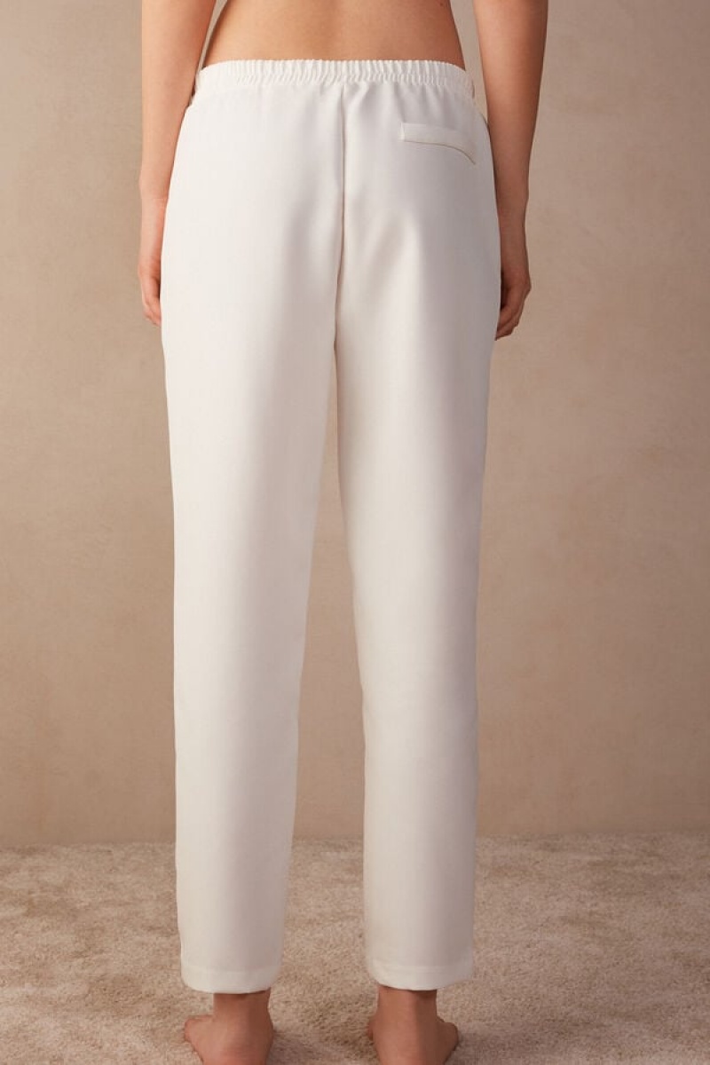 White Intimissimi Trousers with Pockets | CAXBR28092