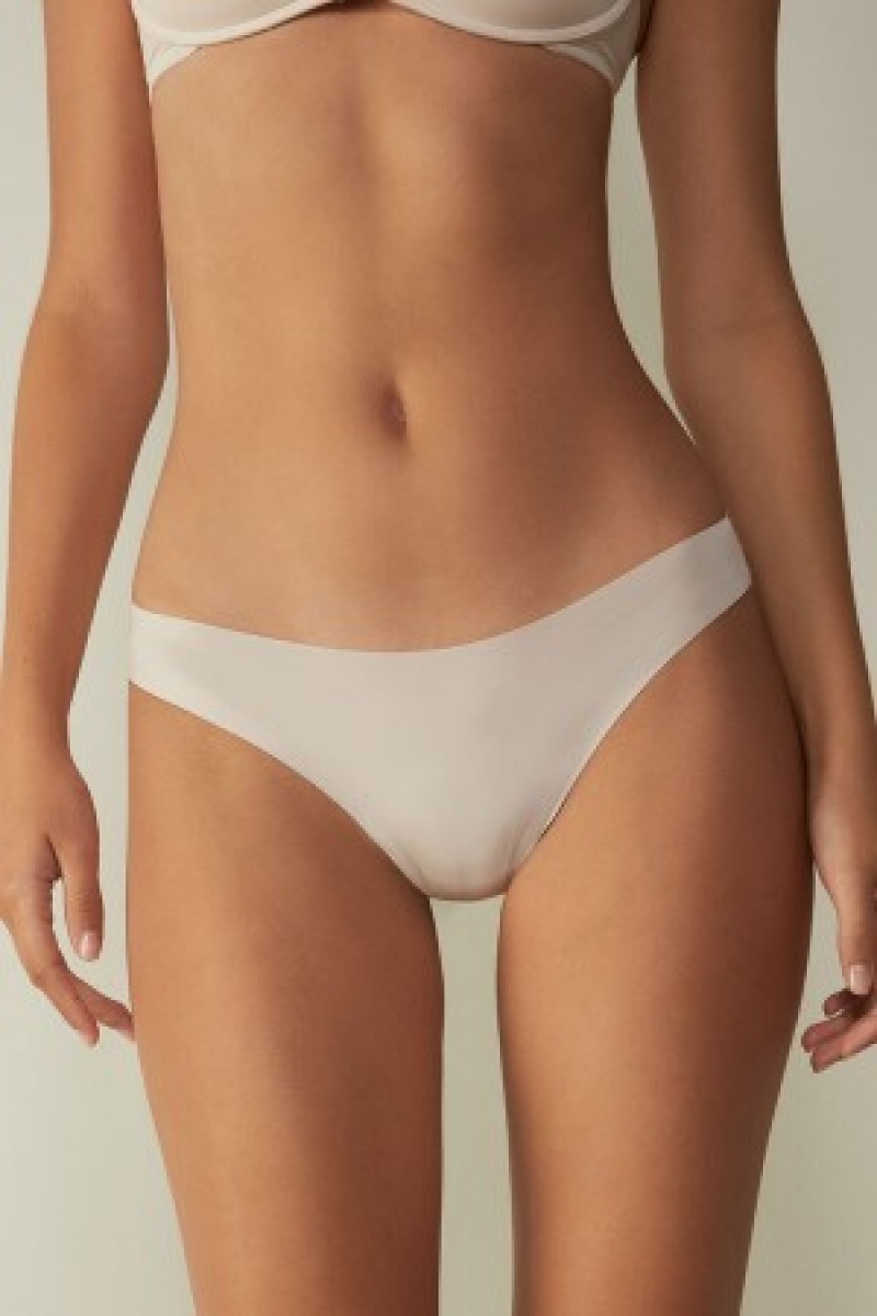 Natural Intimissimi Brazilian Panties in Seamless Ultra Light Microfiber | FCAUI25320