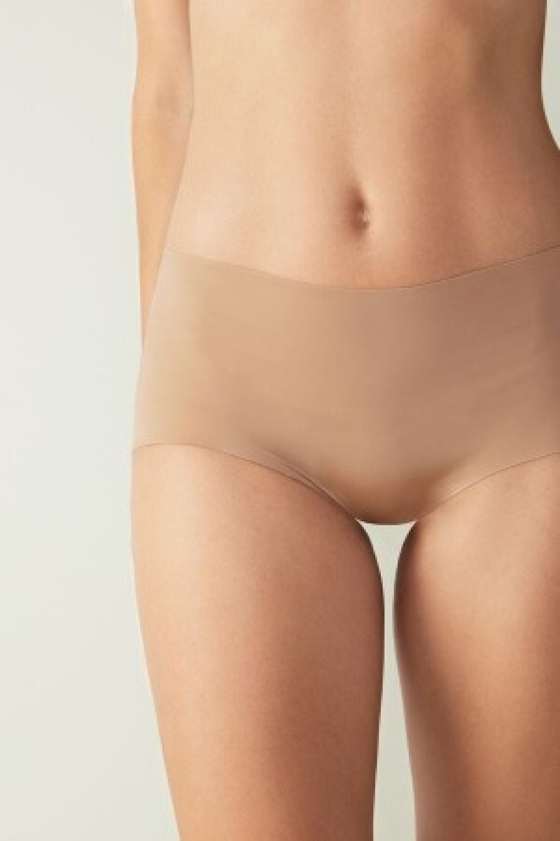 Natural Intimissimi Seamless Microfiber Hipster | CANEJ99352