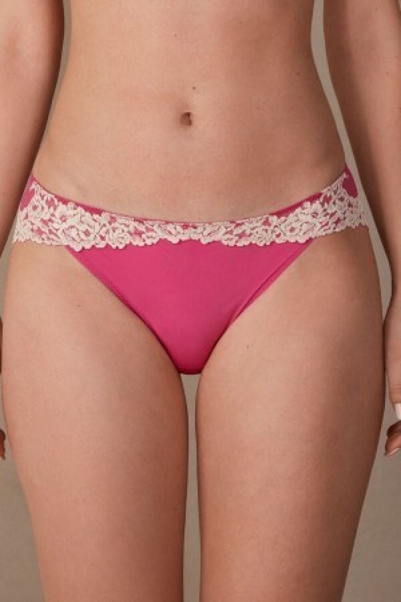 Pink Intimissimi Pretty Flowers Panties | CAEGJ55251