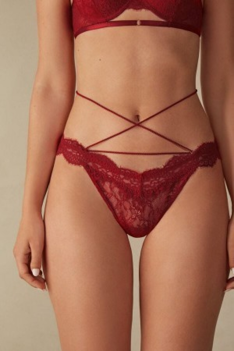 Red Intimissimi Loosen Heartstrings ‘80s Style Brazilian | CACIF63679