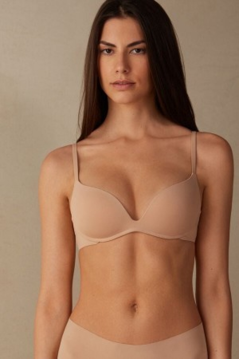 Natural Intimissimi Gioia B Cup Microfiber Super Push-Up Bra | LCASX61114