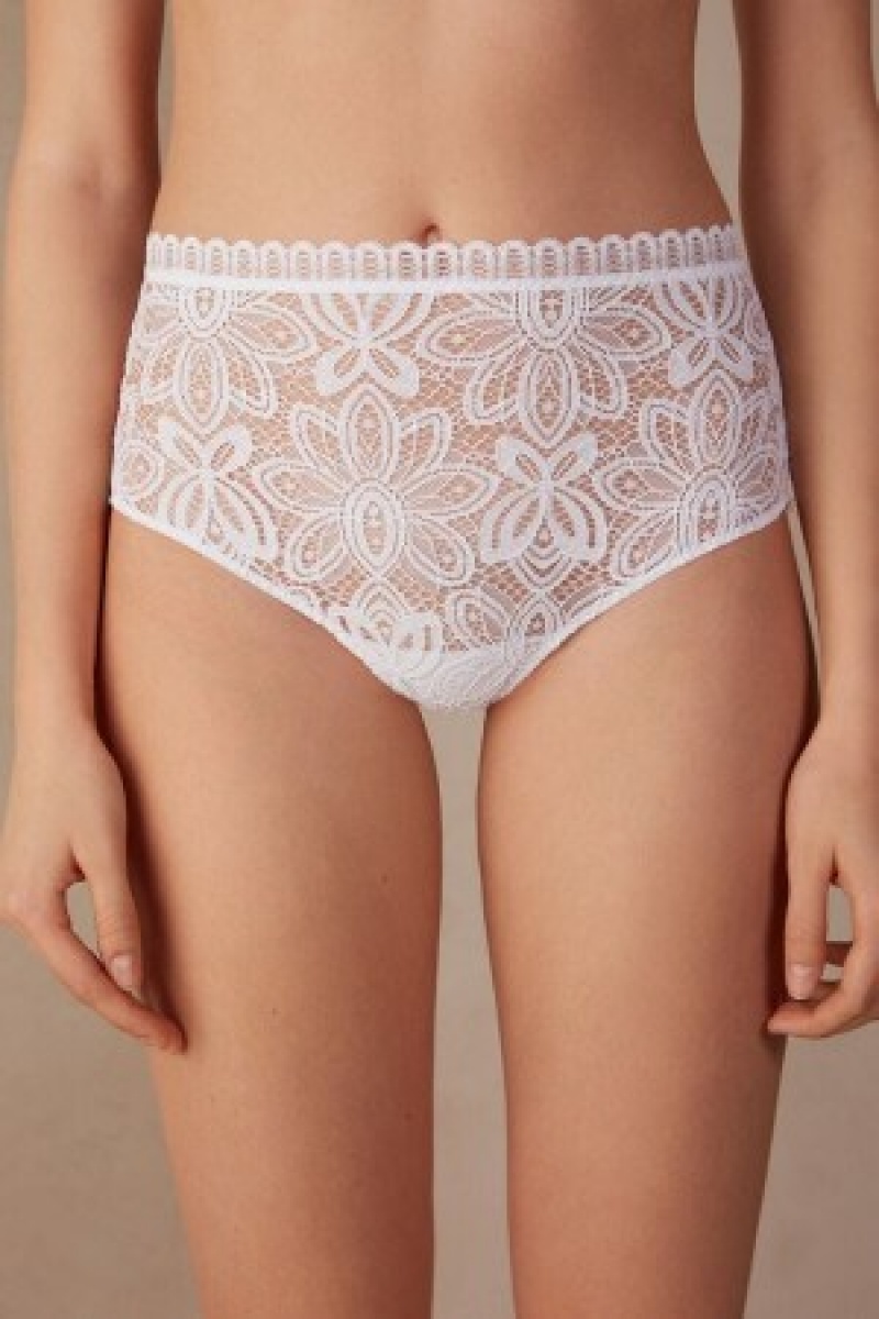 White Intimissimi Hot Summer Days High Rise Hipster Brazilian | UCAND23148