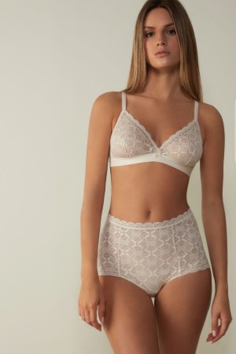 Natural Intimissimi Emma Triangle Bra in Lace | PCAQX99996