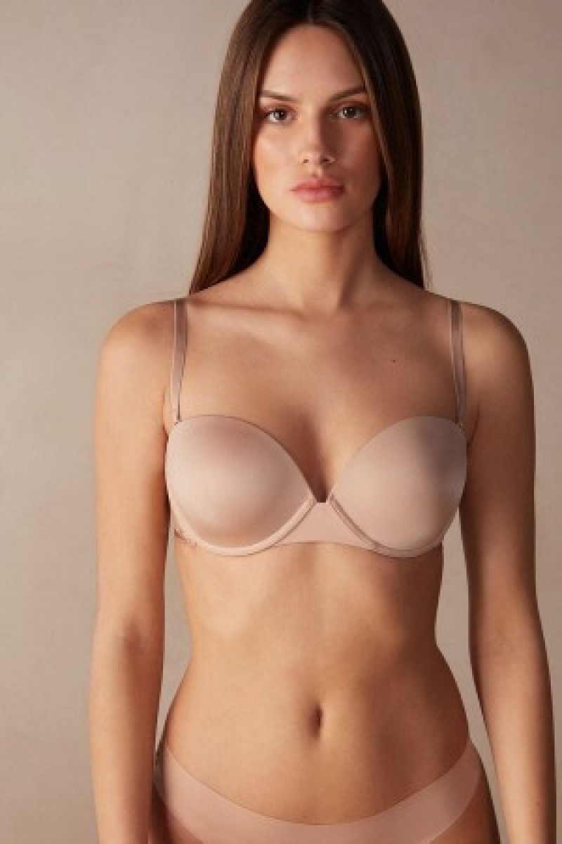 Natural Intimissimi Multi-functional Anna Balconette Bra in Ultralight Microfiber | CANZX13983