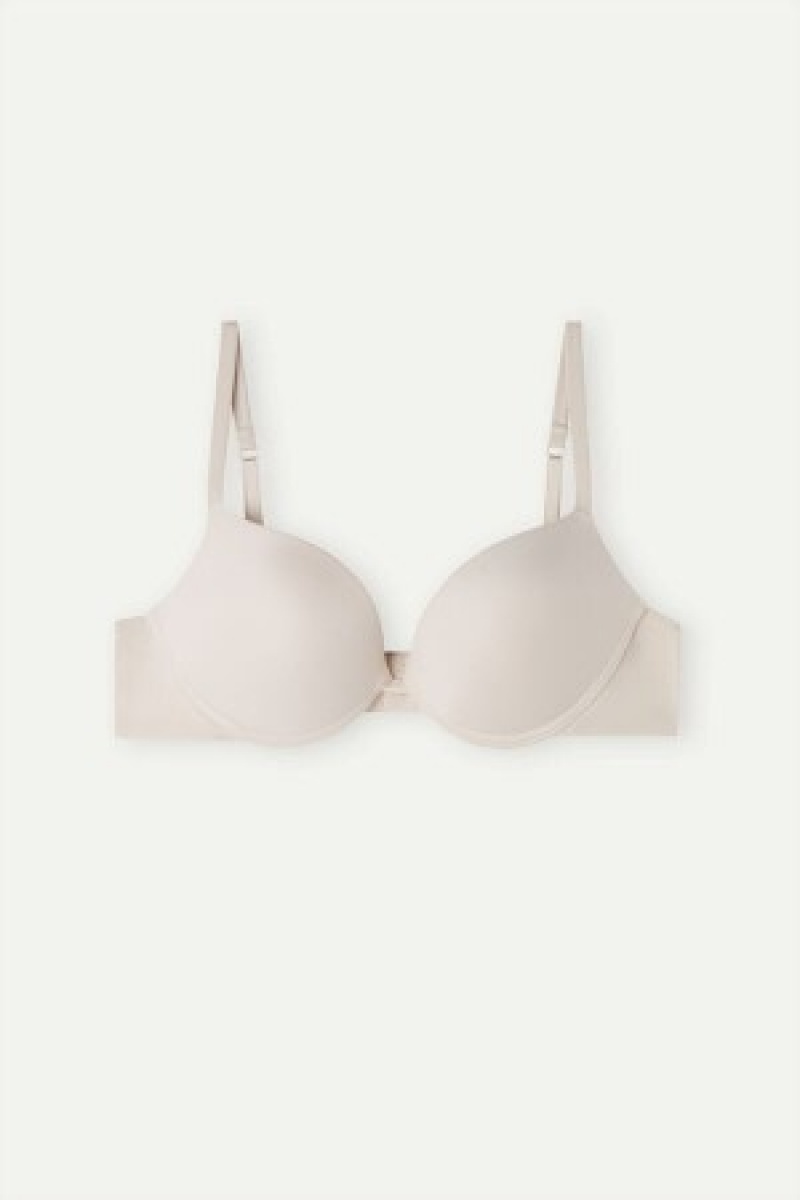 Natural Intimissimi Simona Super Push-up Bra in Ultralight Microfiber | CAJBT73415