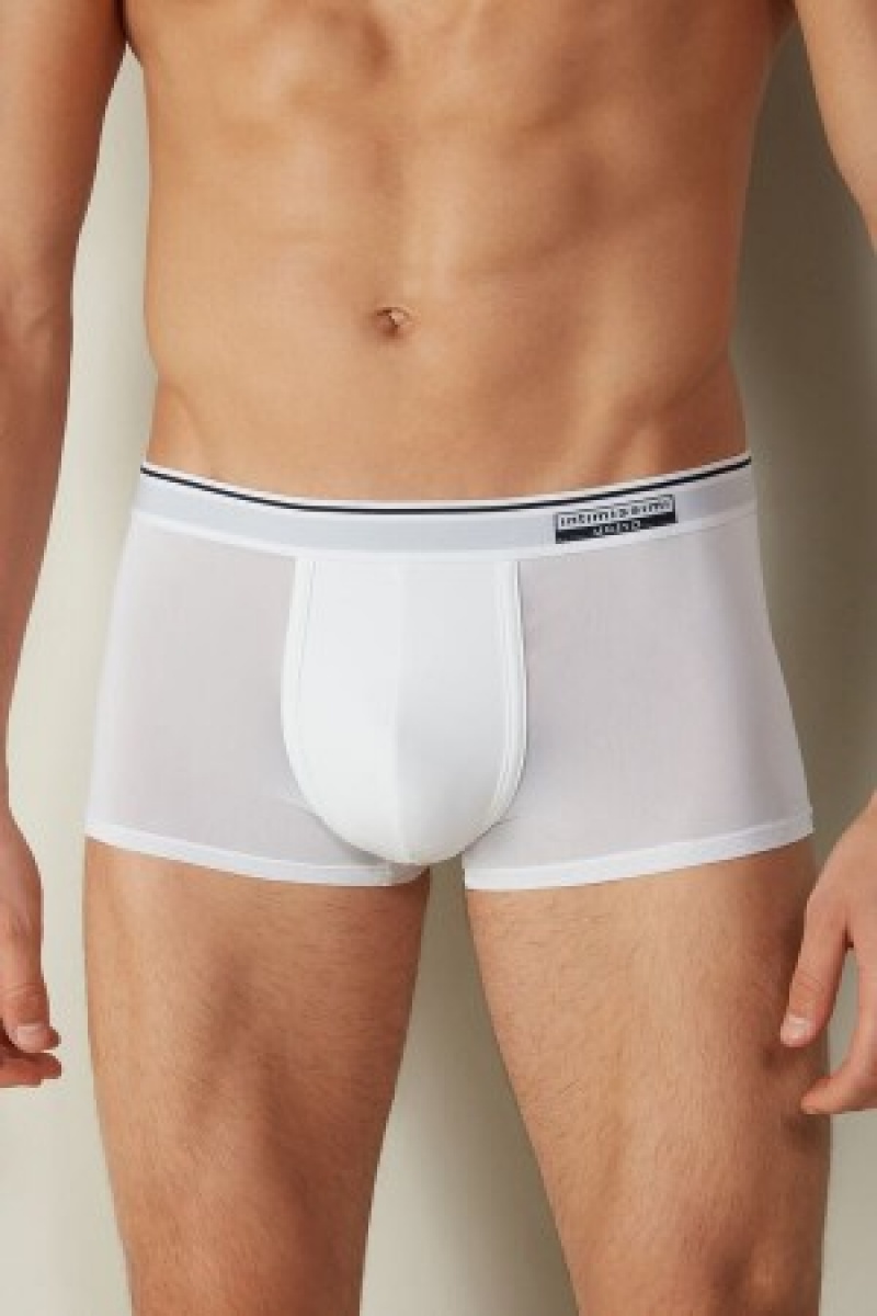 White Intimissimi Super Fresh Micro-mesh Boxers | YCAGT29733